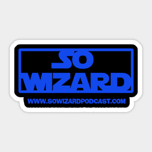 So Wizard Logo in TROS Blue Sticker